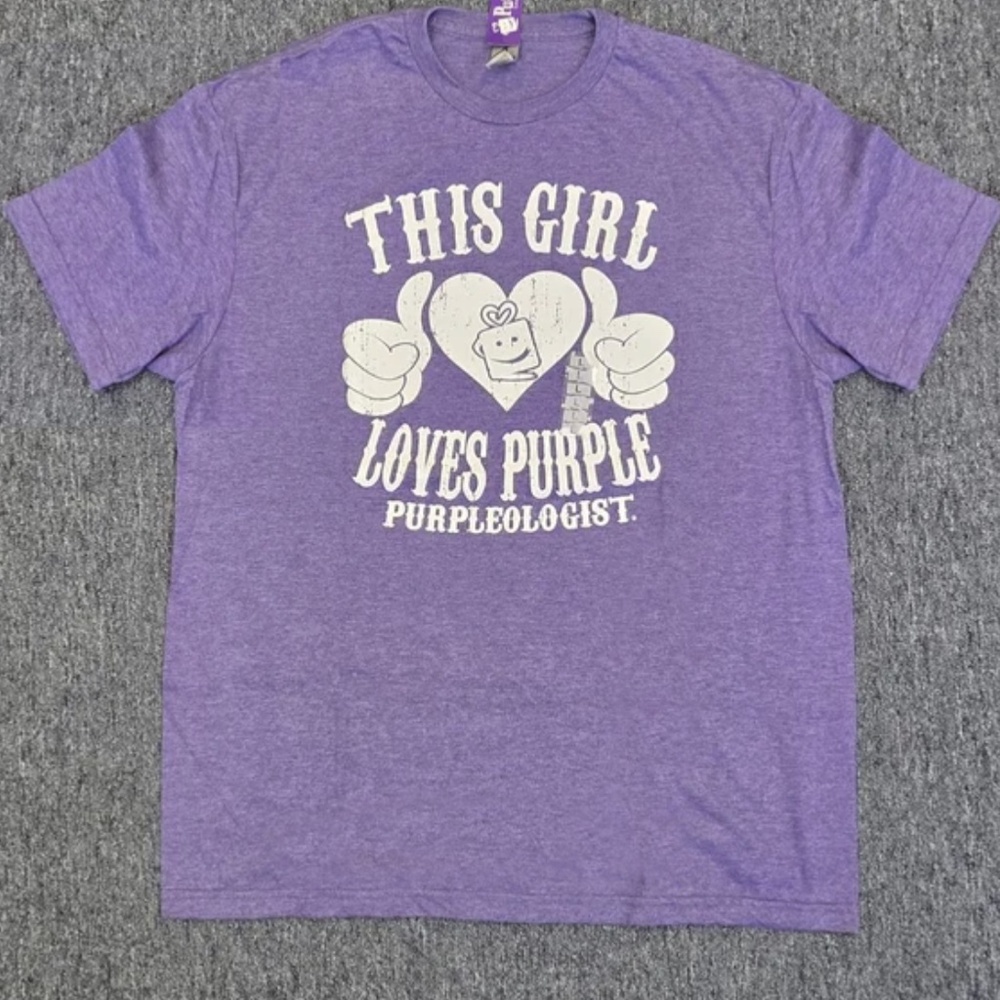NWT Women's This Girl Loves Purple T-Shirt - L